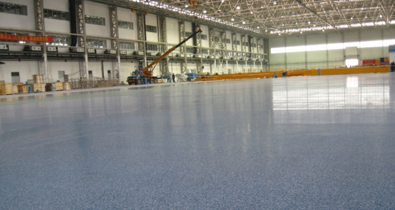 北京航特承接沈阳沈飞工业集团有限公司总装厂房环氧彩砂地面工程 北京航特承接沈阳沈飞工业集团有限公司总装厂房环氧彩砂地面工程
