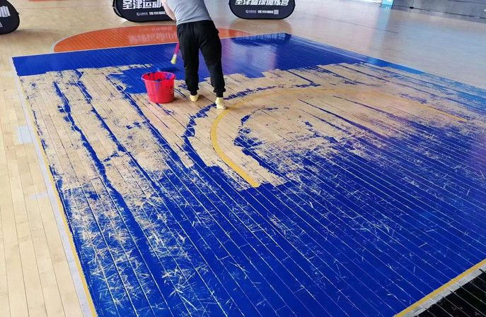 详解塑立得涂料对运动木地板翻新成本是多少